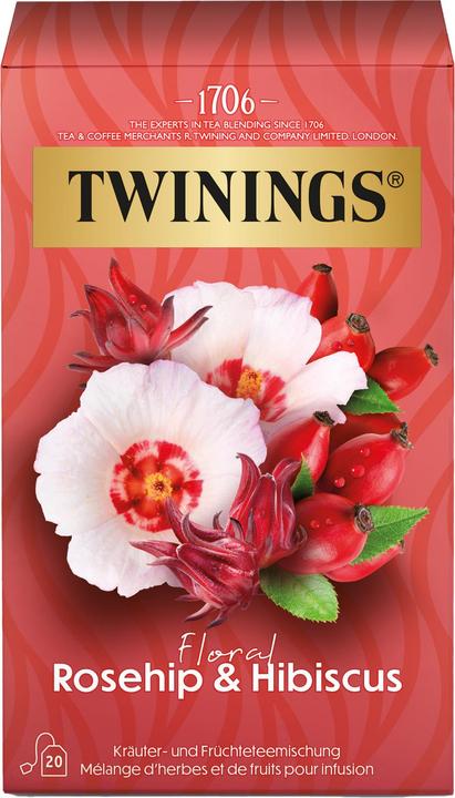 Actual product image Twinings Tea Bag Rosehip & Hibiscus 20 pieces (95 g)
