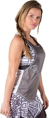 Gorilla Wear Florida Stringer Tank Top (Gray/White) (S)
