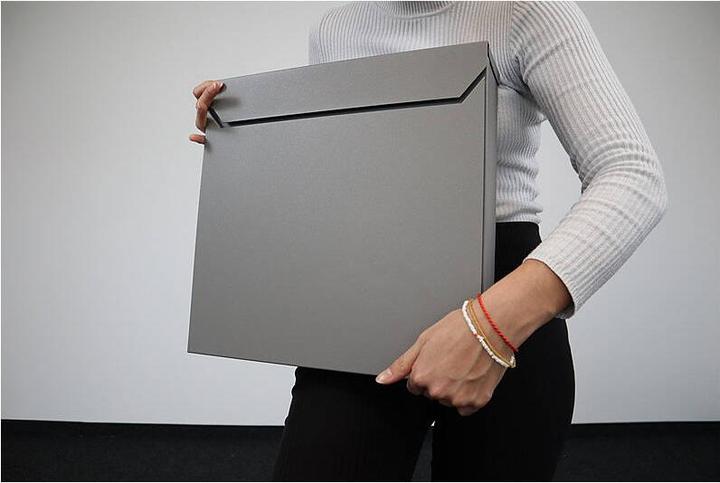 Productafbeelding SafePost 800 Brievenbus grijs-grijs. RAL9007 mat