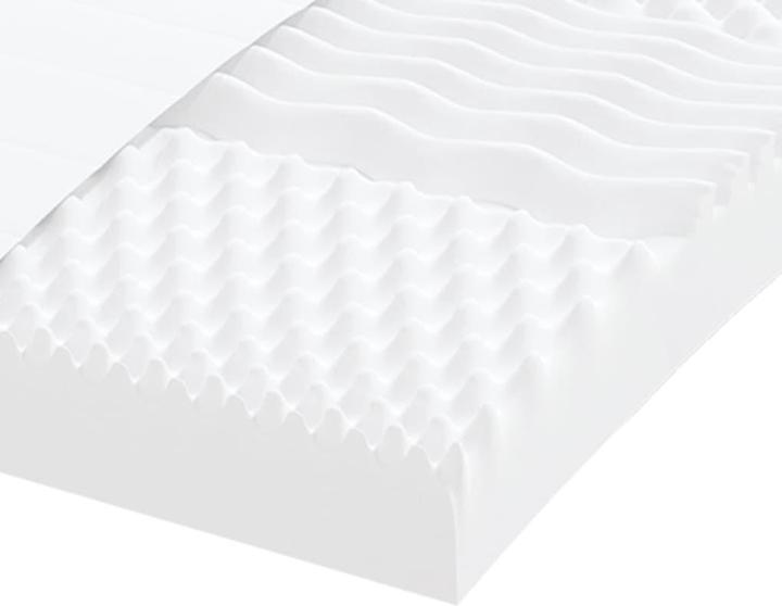 Actual product image VidaXL Schaumstoffmatratze 160 x 210 cm 7-Zonen Härtegrad 20 ILD (160 x 210 cm, Foam core)