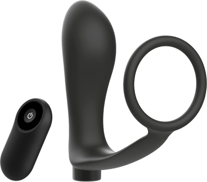 Immagine prodotto Addicted toys Anello Per Il Pene Con Telecomando Plug Anale Nero Ricaricabile