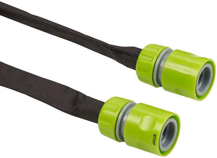 Produktbild Royal Gardineer 2er-Set Perlschläuche "Eco" flach, inkl. Stopp-Ventil-Kupplungen (24 m)