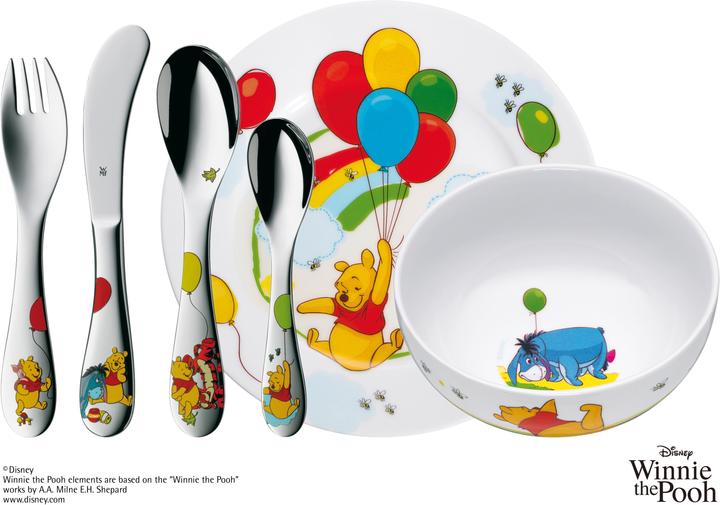 Produktbild WMF Kindergeschirr Kinderbesteck 6tlg Winnie Pooh Edelstahl poliert spülmaschinengeeignet