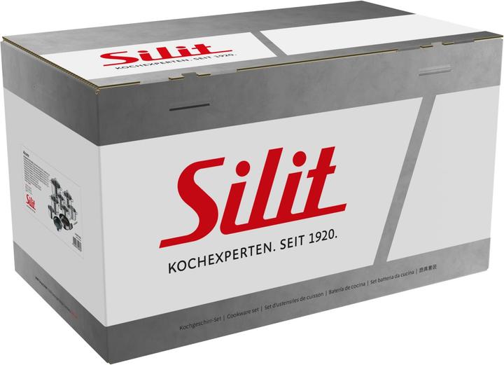 Produktbild Silit Topfset Induktion Kochtopfset 10tlg Glasdeckel Allicante Edelstahl (16 cm, Pfannenset + Topfset, Edelstahl)