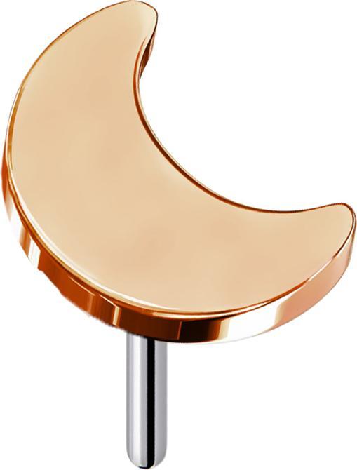 Star Piercing Threadless Mond rosegold (ohne Messing, Titan G23)