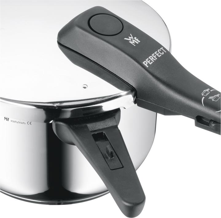 Produktbild WMF Dampfkochtopf Schnellkochtopf 4,5l Perfect Induktion Edelstahl 18/10 (22 cm, Dampfkochtopf)