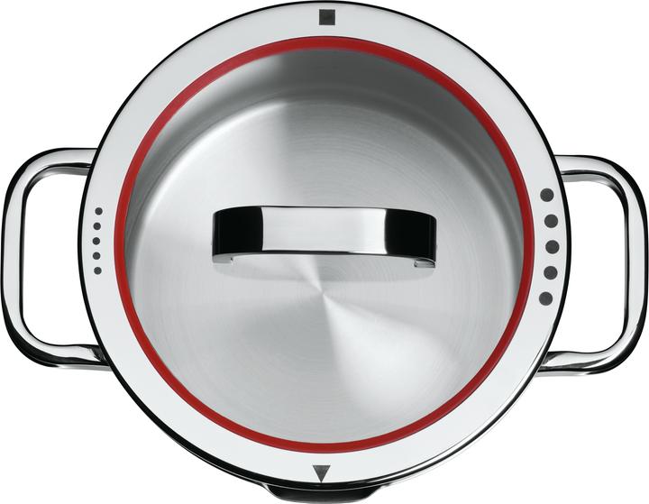Produktbild WMF Kochtopf Gemüse- Suppentopf Induktion gross 24cm 8,8l Funtion4 Edelstahl 18/10 (24 cm, Kochtopf, Edelstahl)