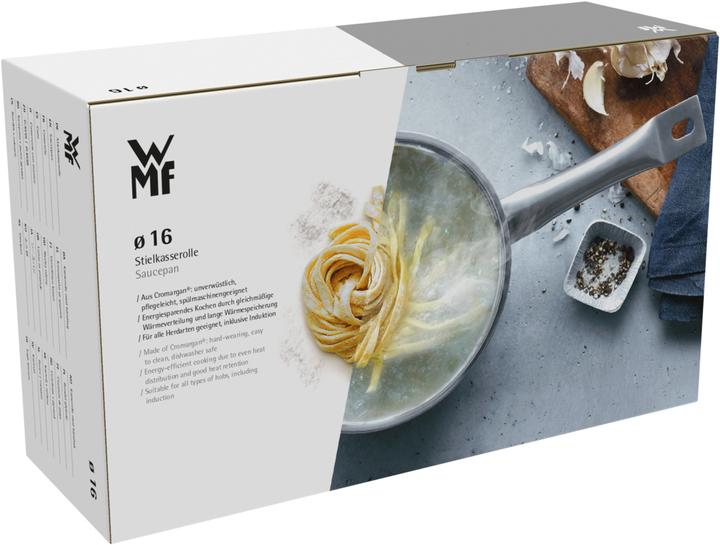 Produktbild WMF Stielkasserolle Topf klein 16cm Stieltopf Deckel Mini Induktion Edelstahl (16 cm, Kochtopf, Edelstahl)