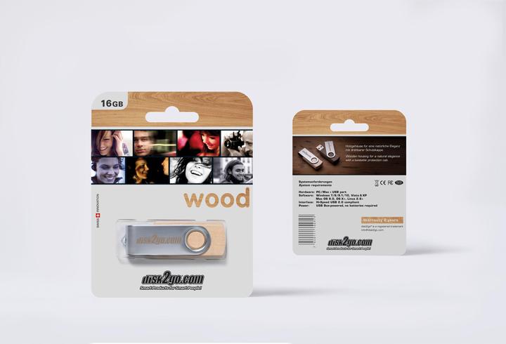 Produktbild Disk2go Wood (16 GB, USB-A)