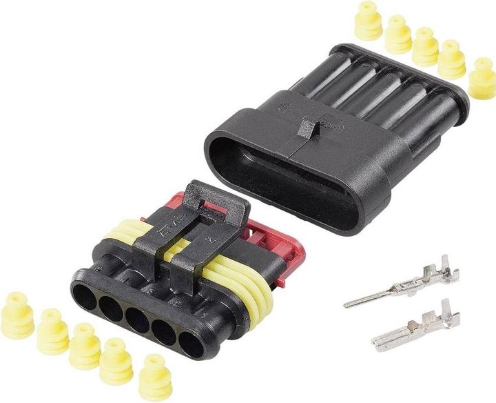Image du produit TE Connectivity Superseal Set AMP-Superseal 1.5mm Series Nombre de pôles Total 5 Grilles