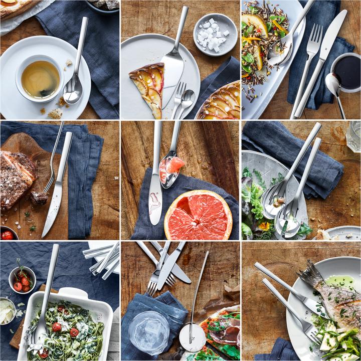 Produktbild WMF Essbesteck Besteckset 1 Person Nuova 4tlg Monobloc Edelstahl 18/10 poliert (4 Stück, Besteck Set)
