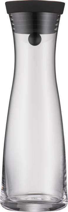 WMF Wasserkaraffe 1l Glaskaraffe Karaffe Basic Kippdeckel CloseUp-Verschluss (1 l)
