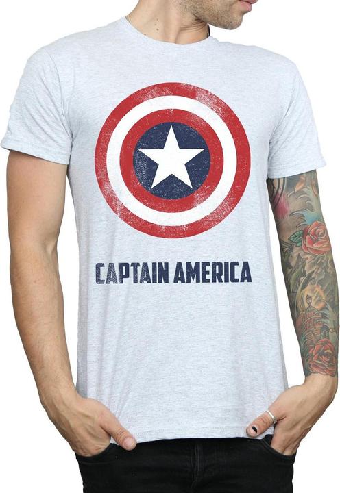 Produktbild Captain America Schild Text TShirt (XXL)