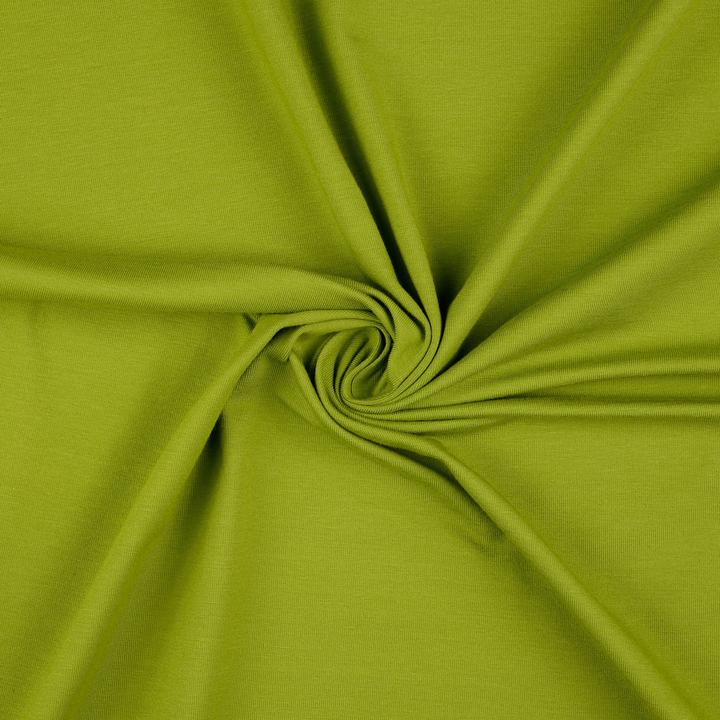 Stoffrestposten Jersey de coton - Vert olive - Quantité minimale de vente : 1 mètre