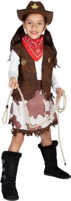 Actual product image MICA Festival Costume - Cowgirl - for children - 3-piece - different sizes 122/128 (122, M)