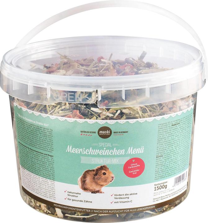 Produktbild Mucki Meerschweinchen Menü Strucktur Mix (1.50 kg, 4 x)
