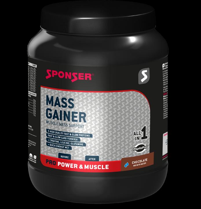 Actual product image Sponser Pro Mass Gainer (Chocolate, 1 pcs., 1200 g)