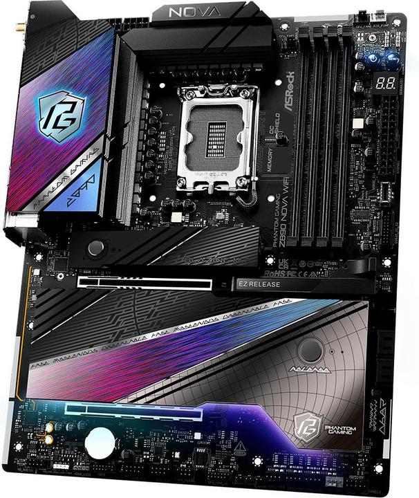Produktbild AsRock Z890 Nova WiFi Intel DDR5 S1851 (LGA 1851, Intel Z890, ATX)