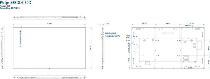 Image du produit Philips 86BDL4150D/00 Écran public (3840 x 2160 pixels, 86")
