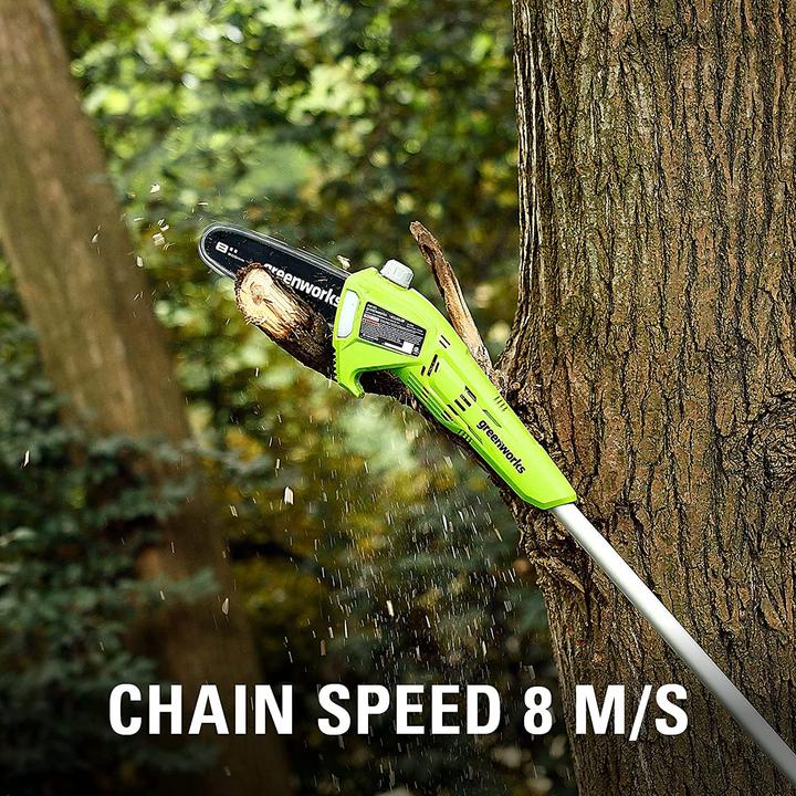 Actual product image Greenworks Cordless pole pruner G40PSF (without battery) (Battery chain saw)