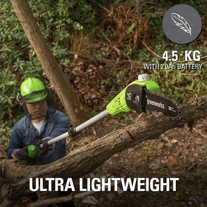 Actual product image Greenworks Cordless pole pruner G40PSF (without battery) (Battery chain saw)