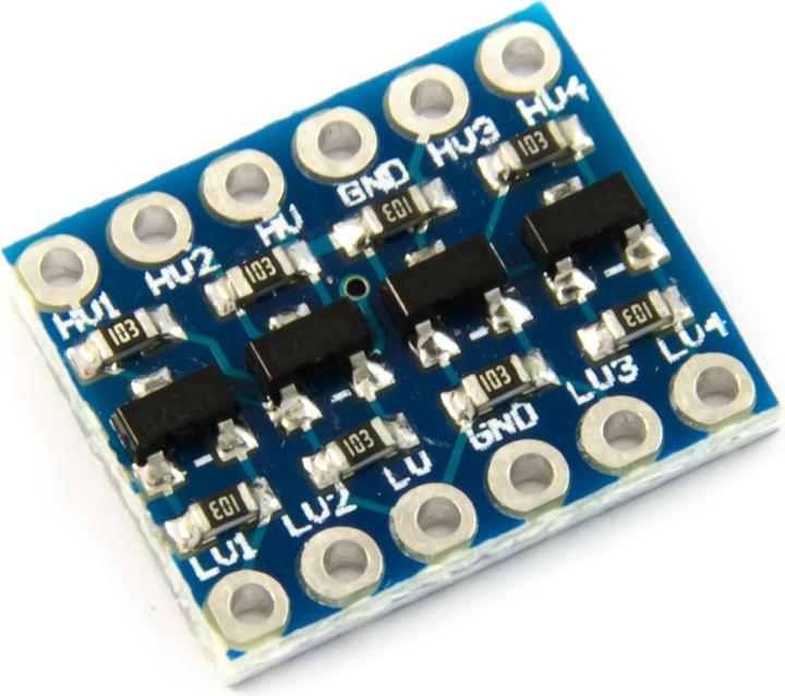 Actual product image Purecrea Logic Level Converter 4-channel 5V / 3.3V