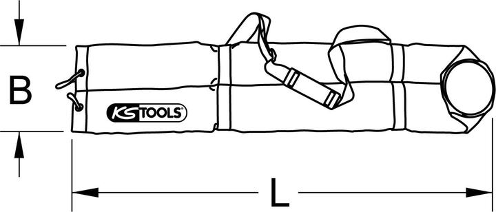 Actual product image KS Tools Protective bag for isostand mat, 1000mm (1 m)