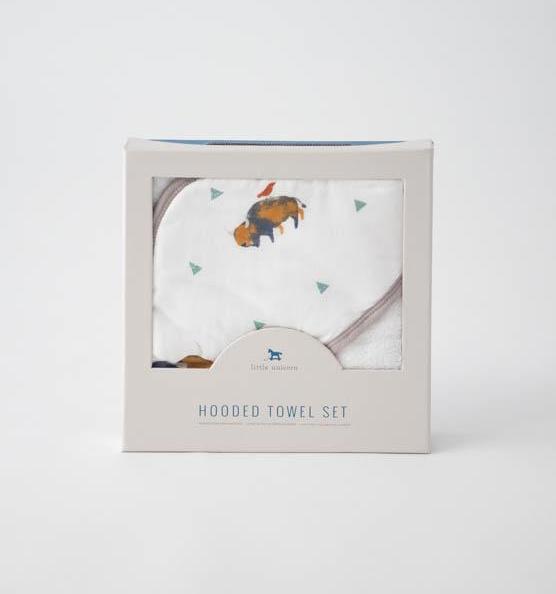 Image du produit little unicorn Ensemble de serviettes à capuche