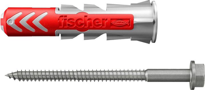 Actual product image Fischer SB Nylon plug Duopower with screw A4 (2 pcs.)
