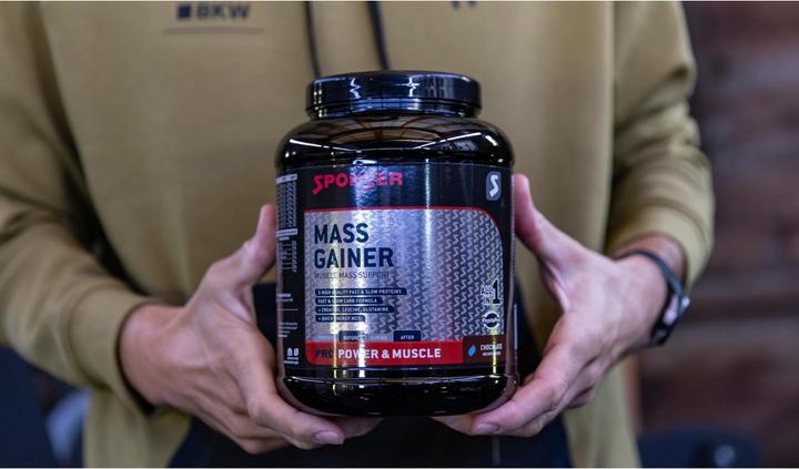 Actual product image Sponser Pro Mass Gainer (Chocolate, 1 pcs., 1200 g)