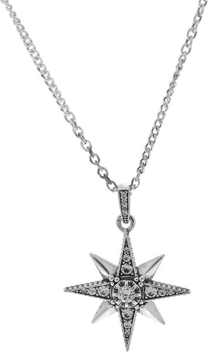 Thomas Sabo Halskette Royalty Stern (Schmuckstein, Silber 925, 40 - 45 cm)