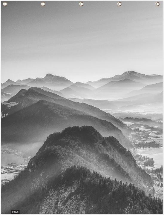 Produktbild Juniqe Balloon Ride over the Alps 3 - Berge (150 x 200 cm)