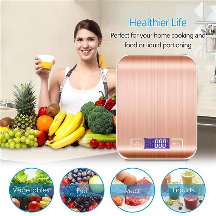 Produktbild Intirilife Digitale Küchenwaage in ROSÉ GOLD
