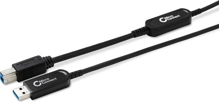 Produktbild MicroConnect USB3.0AB15BOP USB Kabel 15 m 2.0/3.2 Gen 1 (3.1 Gen 1) USB A USB B Schwarz (15 m, USB 3.2 Gen 1)