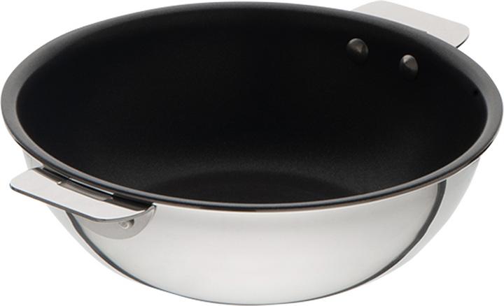 Immagine prodotto Cristel Wok Pan Strate, Ø 28cm, maniglie (28 cm, Wok, Acciaio inossidabile)