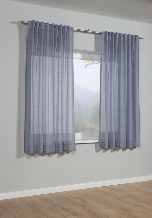 Productafbeelding Gardinia Sjaal met gordijnband, effen structuur (140 x 175 cm)