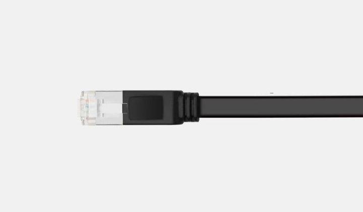 Actual product image Ugreen Cat 6 UTP Flat Ethernet RJ45 Cable Pure Copper 2m (black) (UTP, CAT6, 2 m)