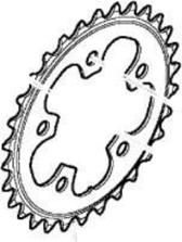 Produktbild Shimano Kettenblatt 105 FC-5703 30 Zähne schwarz (30)