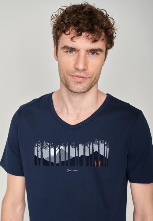 Actual product image Greenbomb Nature Forest Couple Peak T-Shirt (XXL)