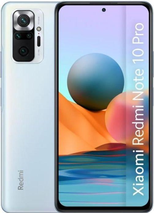 Productafbeelding Xiaomi Redmi Note 10 Pro (128 GB, IJsblauw, 6.67", Dubbele SIM, 108 Mpx, 4G)
