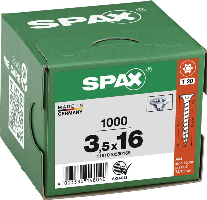 Immagine prodotto Spax Viti per truciolato (1000 Viti per pezzo)