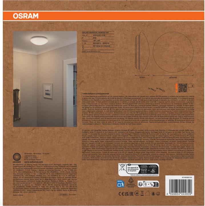 Immagine prodotto Osram LUMINAIRE ESSENTIALS CEILING RETROFIT 250mm E27 (E27)