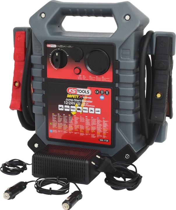 Actual product image KS Tools Energy station booster 12/24 V. 1400 - 700 A (4400 A, 22000 mAh)