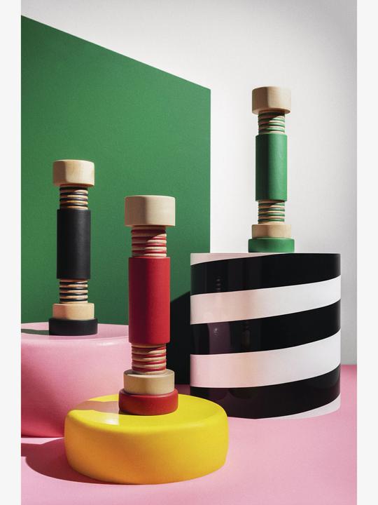 Actual product image Alessi Twergi salt/pepper mill made of beech wood (Salt, Pepper, Various spices)