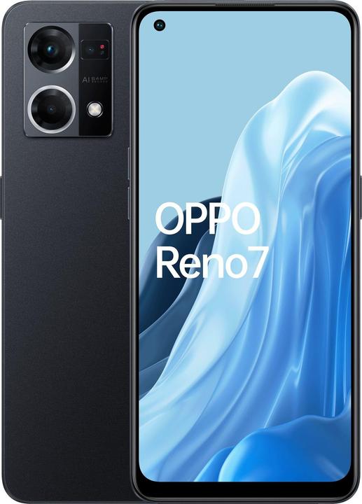 Produktbild OPPO Reno 7 (128 GB, Black, 6.43", Dual SIM, 64 Mpx, 4G)