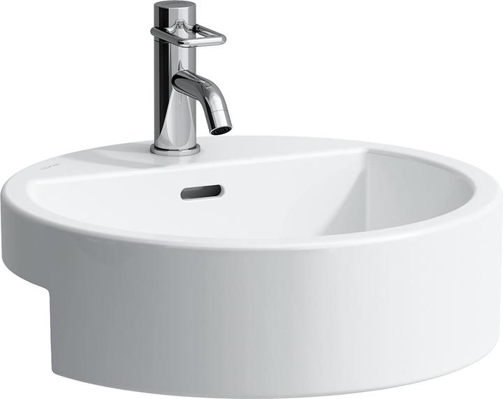 Image du produit Laufen Living City lavabo semi-encastré, avec trop-plein, 1 trou pour robinet, 460x460mm, blanc (515 mm, 460 mm)