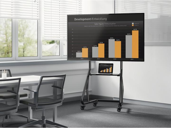 Produktbild Hama Trolley", Fernsehständer m. Rollen, 254 cm (100 (100", 80 kg)