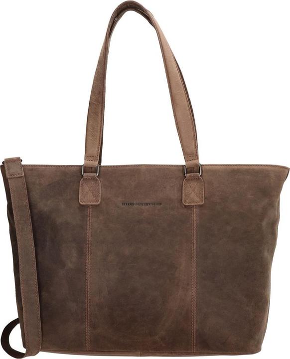 HIDE & Stitches Idaho Handtasche - Dunkelbraun - 100% Leder