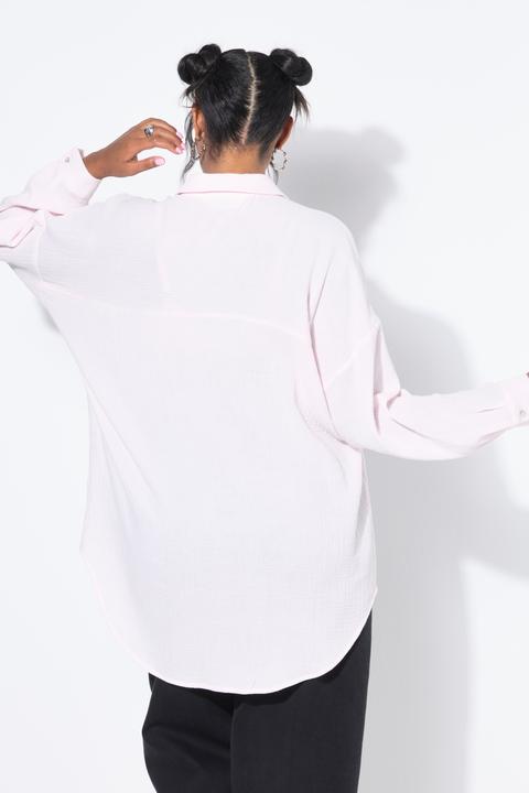 Produktbild Studio Untold Musselin Bluse, oversized, Hemdkragen, Langarm (42, 44)