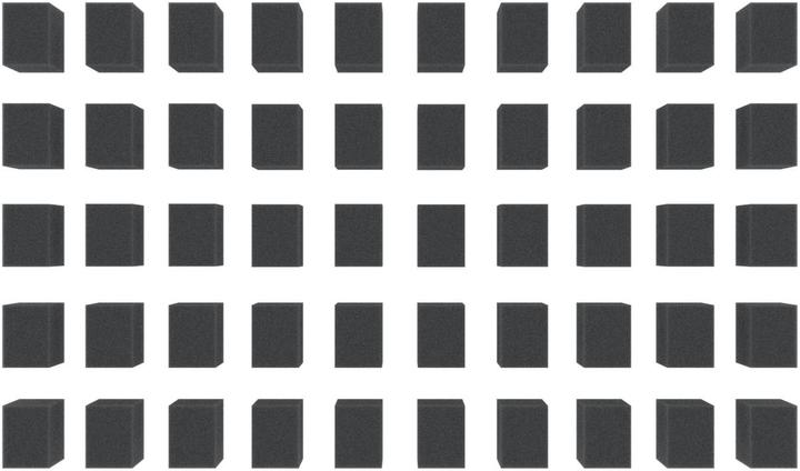 Image du produit Feldherr HS025A002 - 50 entretoises / blocs de mousse / blocs de mousse 25 mm x 20 mm x 15 mm (Mousse)